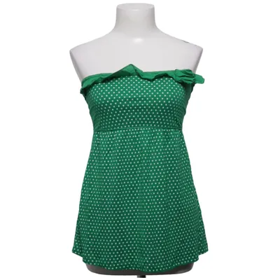 Tube Top (Grün, Weiß) von Red Label Polyester, Viskose