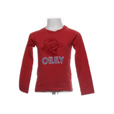Långärmad t-shirt (Röd) från Oilily Elastan, Ekologisk bomull