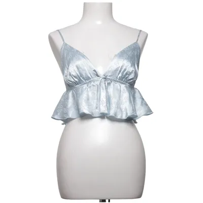 Crop top (Blue) from Primark Elastane, Polyester