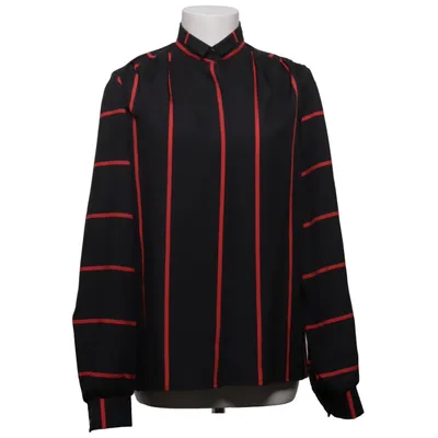 Blouse (Black, Red) from Trevira Polyester
