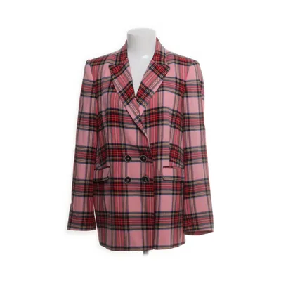 Blazer (Pink, Flerfarvet) fra Mango Casual Bomuld, Polyester, Viscose