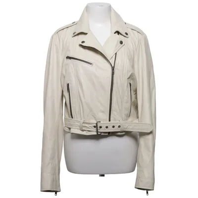 Veste de motard (Beige) de Livelo Cuir, Polyester