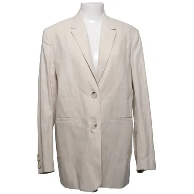 Blazer (Beige) from NA-KD Cotton, Linen