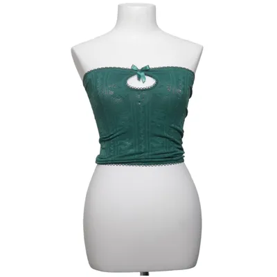 Tube top (Green) from Urban Outfitters Elastane, Polyamide