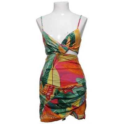 Kjole (Flerfarvet) fra Zara Elastan, Linned, Viscose