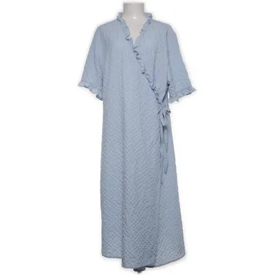 Omlottklänning (Blå) från Evoked Vila Elastan, Polyester