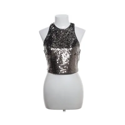 Crop top (Grå) fra H&M Polyester, Elastan
