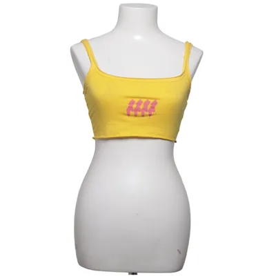 Crop Top (Gelb) von Inamorata Baumwolle, Elasthan, Viskose