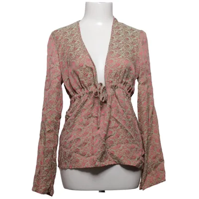 Blouse (Green, Pink) from Blue Key Silk, Viscose