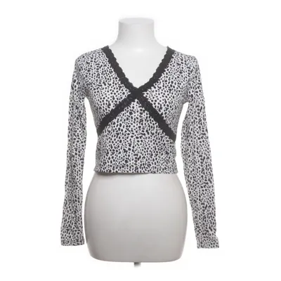 Crop top (Hvid, Sort) fra Subdued Bomuld, Elastan
