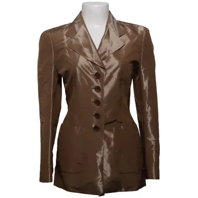 Blazer (Marron) de Rena Lange Acétate, Soie