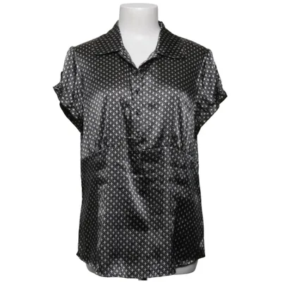 Blus (Svart, Vit) från Lindex Elastan, Polyester