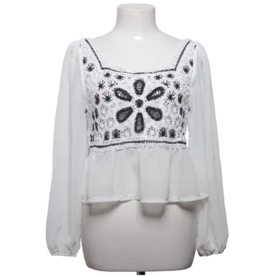 Blouse (Blanc, Noir) de Amo&Roma Coton