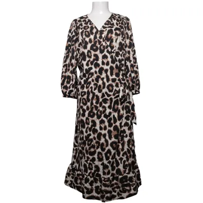 Slå-om-kjole (Sort, Beige, Hvid) fra ONLY Carmakoma Genanvendt polyester