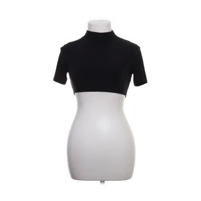 Crop top (Zwart) van Fashion Nova Elastaan, Polyester