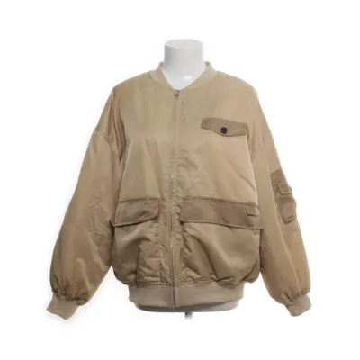 Bomber jacket (Beige) from PrettyLittleThing Polyamide, Polyester