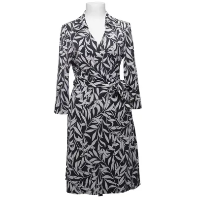 Wrap dress (Black, White) from Diane von Furstenberg Vintage