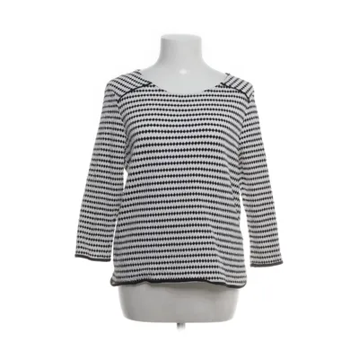 Sweatshirt (White, Black) from Zero Cotton, Polyester, Viscose