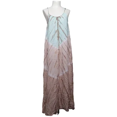 Maxikjole (Blå, Brun, Flerfarvet) fra Hot Lava Viscose