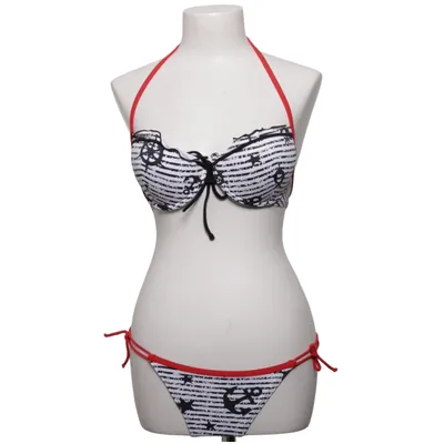 Bikini (Sort, Hvid, Rød) fra TNA Elastan, Polyamid