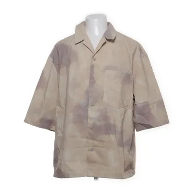 Chemise à manches courtes (Beige, Marron) de Zara Polyester