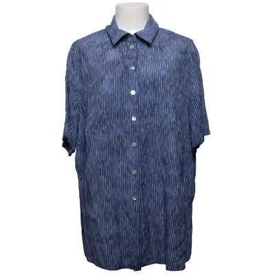 Chemise à manches courtes (Bleu, Blanc) de Barisal Viscose