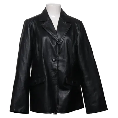Leren blazer (Zwart) van Lindex Leer, Polyester