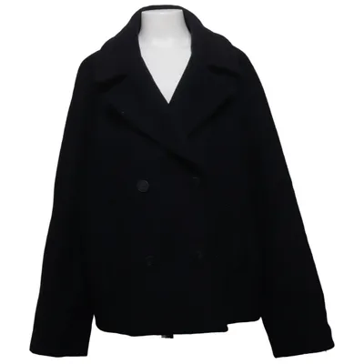 Caban (Noir) de Zara Polyester, Laine