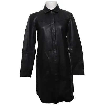 Veste longue en cuir (Noir) de Depeche Cuir