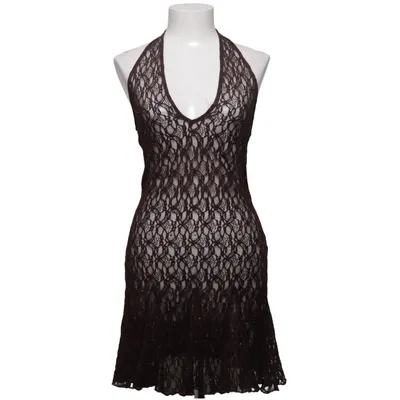 Halternek jurk (Bruin) van Zara Elastaan, Polyamide