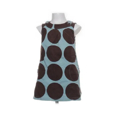 Hängselklänning (Blå, Brun) från Mini Boden Bomull, Polyester