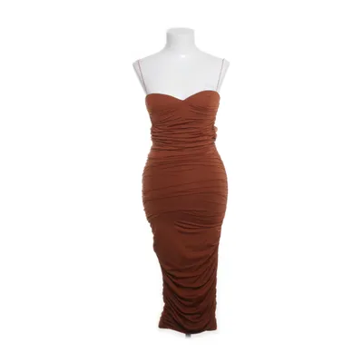 Robe de cocktail (Marron) de Oh Polly Élasthane, Polyester