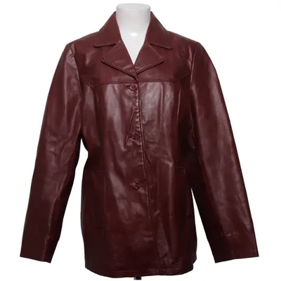 Läderjacka (Röd) från Bigarreau Skinn, Polyester