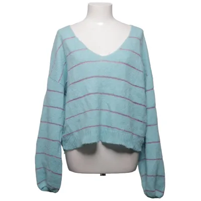 Strickpullover (Blau, Lila) von Lanius Alpakawolle, Polyamid