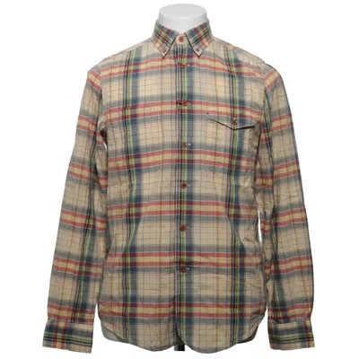 Buttondownskjorte (Beige, Flerfarvet) fra Plectrum by Ben Sherman Bomuld