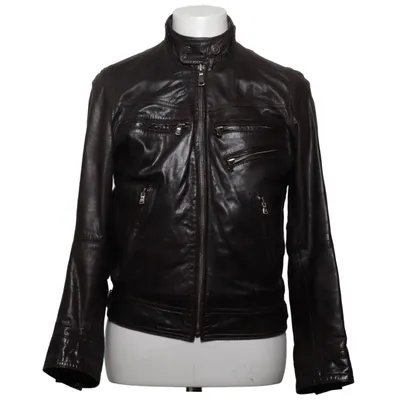 Leather jacket (Brown) from Offset Leather, Polyester