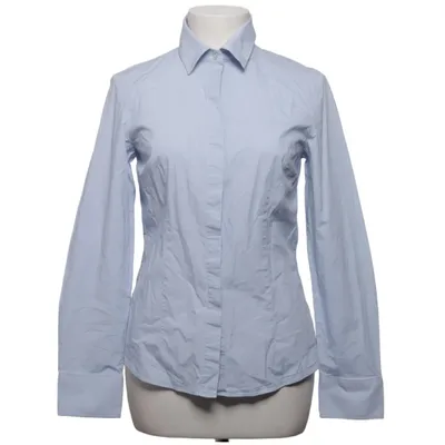 Chemise (Bleu) de Mango Coton, Élasthane