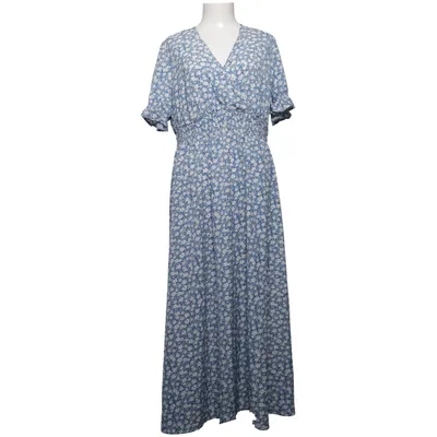 Långklänning (Blå, Vit) från Shein Curve Polyester