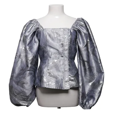 Haut (Argent) de Ganni Fibre métallique, Polyamide, Polyester
