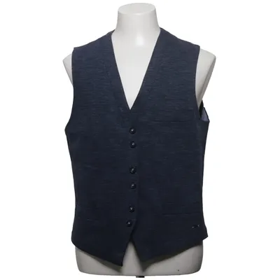 Suit vest (Blue) from Jean Carriére Cotton, Elastane, Polyamide, Viscose