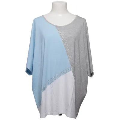 T-shirt (Blue, Gray, White, Multicolored) from Heine Elastane, Viscose