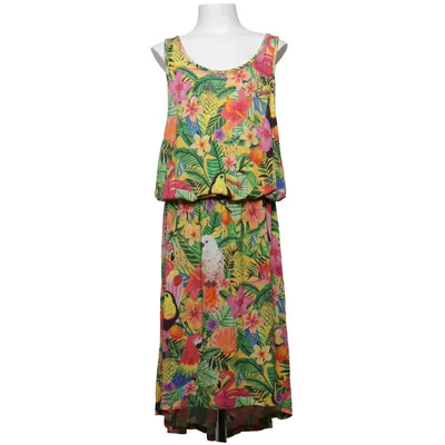 Dress (Yellow, Multicolored) from Emma Jayne x H&M Viscose