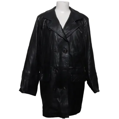 Veste longue en cuir (Noir) de Goldstein Cuir, Polyester