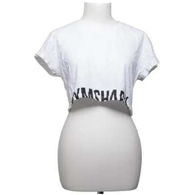 Crop top (Vit, Svart) från Gymshark Bomull