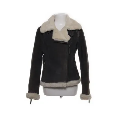 Shearlingjakke (Grå, Hvid) fra Oakwood Akryl, Kunstpels, Polyester