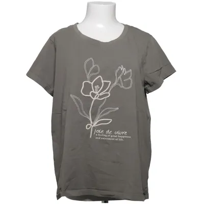 T-shirt (Grå) från Gina Collection Elastan, Ekologisk bomull