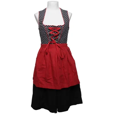 Dirndl (Röd, Svart, Vit) från Alpenblume Bomull