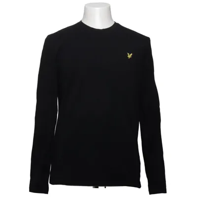 Langarmshirt (Schwarz) von Lyle & Scott Bio-Baumwolle