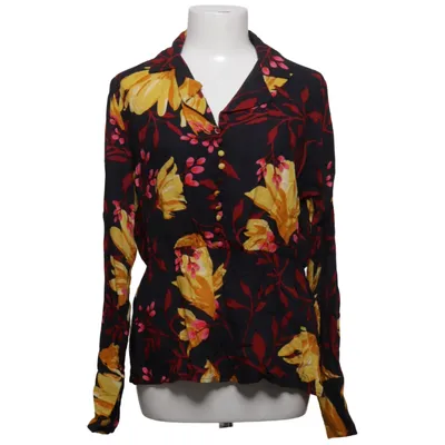 Blouse (Zwart, Geel, Rood) van Pieces Viscose