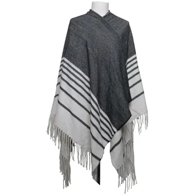 Poncho (Gray, White) from Jennyfer